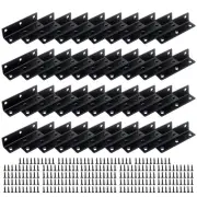 Black L Brackets for Wood L Brackets for Raised Garden Bed- Stable Support