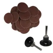 200 - 3" Roloc A/O Quick Change Sanding Disc 24 Grit and Mandrel Disc Holder