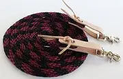 PRORIDER Horse Roping Western Barrel Contest Reins Nylon Braided Snap 7' 607491-497