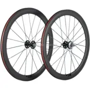 700C Carbon Wheels Track Bike Novatec 165-166 Hub Clincher Fixed Gear Wheelset