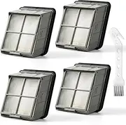 3930F 3882 HEPA Filter Replacement Compatible with Bissell CrossWave OmniForce Edge Cordless Multi-Surface Hard Floor Cleaner Wet Dry Vacuum, 4 Bissell FreshStart Filters for Select CrossWave, 1640066