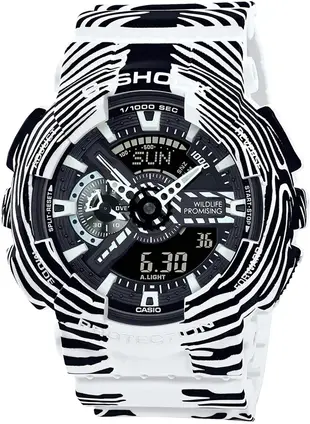日本正版 CASIO 卡西歐 G-Shock GA-110WLP-7AJR 斑馬紋 男錶 手錶 日本代購