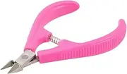 Stainless Steel Fuchsia Handle Pedicure Nail Spring Cuticle Nipper