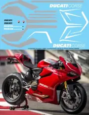 1/4 Decals for Ducati Panigale 1199 R Decals for POCHER TBD280