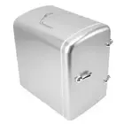 (Silver US Plug)Mini Fridge 36W 4L 6cans Capacity Portable Travel CT