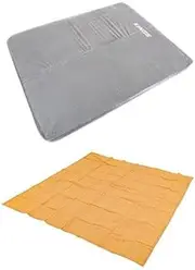 Adventure Kings Self Inflating Foam Mattress Queen + Camping Mesh Flooring 3mx3m