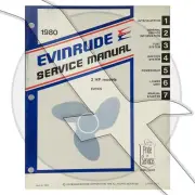 Evinrude 1980 2hp E2RCS Factory OEM Shop Repair Service Manual