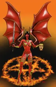 Purgatori demon horror fantasy chaos comics art 11x17 pinup print Dan DeMille