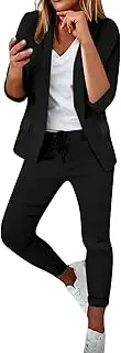 Casual Lounge Sets For Women Summer 2 Piece Outfits Business Blazer Set Plus Size Pant Suits Work Office Clothings