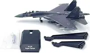 1:100 Russian Su-35 Super Flanker Fighter Model Alloy Memorial Battle Airplane Aviation Collectibles for Enthusiasts