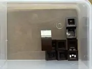 LEGO Parts - Dark Brown Slope, Curved 2 x 1 x 2/3 - No 11477 - QTY 5