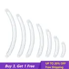 10PCS Piercing Replacement Part Tragus Tongue Bar Lip Eyebrow Acrylic Clear