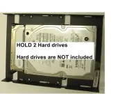 NEW HOLD 2 Hard Drives Adapter Kit Convert 2 x 2.5 Inch HD 3.5 Inches Bay new