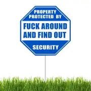 Rogue River Tactical Funny FAFO Around and Find Out Yard Sign, Home Security ...
