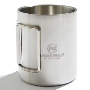 UNDER PEACE UNIFORM LOGO / CAMPING MUG 折疊式手把 304不鏽鋼 水杯 350ml