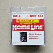 Homeline Square D HOM2100C 2 Pole 100 Amp 120/240V Circuit Breaker Brand New