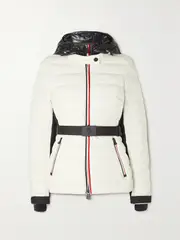 [Moncler Grenoble] Moncler Grenoble - Bruche Belted Two-tone Quilted Down Ski Jacket - White - 2 2 White