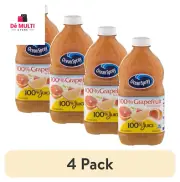 (4 Pack) ® 100% Grapefruit Juice, 100% Juice, 60 Fl Oz Bottle