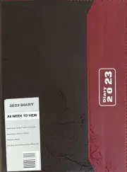 2023 Year Diary A5 Week to View Hard cover Diary 2023 Jan - Dec