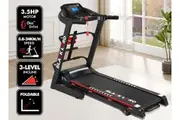 BLACK LORD Electric Treadmill Incline Run Machine Foldable LM300 420MM BELT 24KM/H SPEED