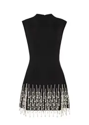 Odd Muse Ultimate Muse Embellished Mini Dress - Black - S (UK8) S (UK8)