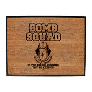Bomb Squad - Funny Novelty Doormat Man Cave Floor mat