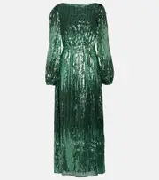 [Rixo] Rixo Coco sequined maxi dress AU 10 green