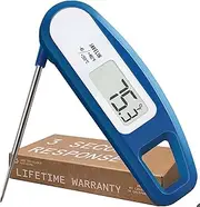 Lavatools PT12 Javelin Digital Instant Read Meat Thermometer for Kitchen, Food Cooking, Grill, BBQ, Smoker, Candy, Home Brewing, Coffee, and Oil Deep Frying (Indigo)