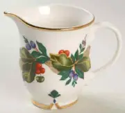 L 2233 Princess House Winter Garden Porcelain Creamer Mistletoe NIB Retired