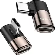 MOGOOD USB C 90 Degree Adapter C Male to C Female USB C Extender Right Angle USB c Adapter USB c Right Angle USB to usbc adapterFor Steam Deck Switch Notebook Tablet and Mobile Phone Accessories
