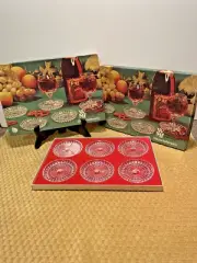 2 Boxes WMF Lead Crystal Wine Glass Coasters Set of 12 Germany Vintage NOS