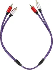 Kisangel Audio Cable Connectors Shielded Interconnect Cable for Car Audio and Home Theater Systems Ensures Sound Transmission and Reliable Durability