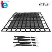 6.75' x 8' FT w/Cam Buckles & S-Hooks Heavy Duty Cargo Net For Pickup Trucks US