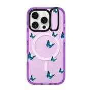iPhone 16 Pro Impact Ring Stand Case MagSafe Compatible WILD N BLUE STICKERS CASE