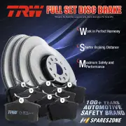 Front + Rear TRW Brake Rotors Pads for Mercedes-Benz C320 C350 CLK350 3.0L 3.5L