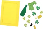 LOORGVEL Photo Frame St Patricks Day Photo Props St Patricks Day Decorations St. Decorations St Day Ornaments Picture Frame Photo Display Frame Green Non-woven Fabric