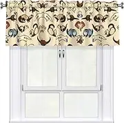 DEXNEL Hairy Ferret Home Curtain Valance Window Treatment For Living Room, 54 X 18 Inch
