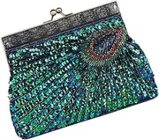 [GALPADA] Elegant Blue Dinner Bag Sequin Clutch Purse for Women Fashion Evening Handbag Women's Clutch Pouch for Parties