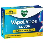 Vicks Cough Lozenges (Honey Lemon Menthol) X 36