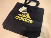 在飛比找Yahoo!奇摩拍賣優惠-［大阪屋］adidas 藍色帆布袋