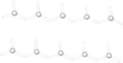 Yardenfun Lantern Light Clip DIY Lampshade Adapter 10pcs Spring Clip for Light Fixtures