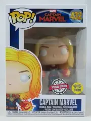 Marvel Funko Pop - Captain Marvel (Glow) - No. 432 - Free Protector