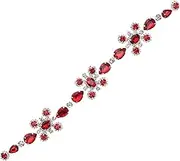 GLSTOY Wedding Rhinestone Applique Trim Sash Belt for Bridal Stylish Patch for DIY Clothing Hair Accessories and Craft Projects for Bridesmaid Outfits