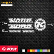 KONA MTB CX DH XC Vinyl Decals Stickers Sheet Bike Frame Cycling Bicycle V2