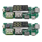 LED Dual USB 5V 2.4A Micro/Type-C USB Mobile Bank 18650 Charging Module1984