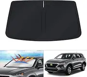Custom Fit for Windshield Sun Shade Hyundai Santa Fe 2013-2018 Accessories Window Sun Visor Protector Foldable Blocks UV Rays Keep Your Car Cooler