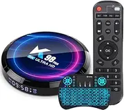 CHROX Android 13.0 TV Box,K98 Plus Rk3528 Quad Core RAM 4GB ROM 64GB Dual WiFi 2.4G/5.8G BT4.2 4K 8K AV1 Home Smart Media Player Set Top Box with Wireless Mini Keyboard,2gb+16gb