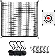 Golf Practice Net,Portable Ball Practice Training Simulator - Backyard Golf Barrier Net with Target Cloth for Indoor, Outdoor, Garden