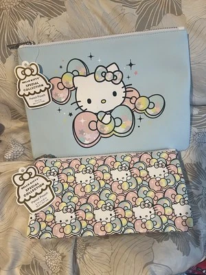 hello kitty sanrio special edition set of two pencil pouches brand new with tags