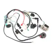 Quad Wire Harness+5 Pin CDI+Spark Plug+Solenoid For 50cc 70cc 90cc 110cc 125cc K